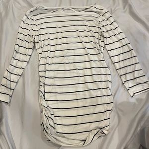 Striped maternity shirt, size small